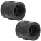AERZETIX - C62938 - Juego de 2 Manguitos roscados 1''x1'' - en plástico hembra-hembra para atornillar - racor recto de presión para mangueras 10 bares