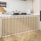 LIVEINU Schrankvorhänge für Küche, Kleiderschrank, Badezimmer, Privatsphäre Gardine, Staubdichter Vorhang für Regale, hängende Tür, Japanische Noren Selbstklebend, Braun, 100x70cm