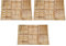 Festnight Terrassendielen Holz Terrassenplatten 50x50 cm Terrassen-Fliese Holz 20er Spar Set Holzoptik mit Drainage und Klicksystem Terrassenfliesen Balkonfliesen-Braun-18 STK