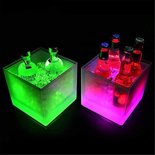 CULPRT Ice Bucket Led Champagne Bucket, Drink Cooler for Beer Party, Champagne Wine Drinks Beer Bucket