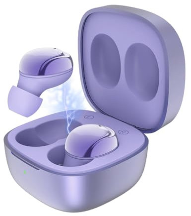 Kamon K30 Wireless Earbuds with Wireless Charging Case, Bluetooth 5.1, Touch Control Waterproof, in Ear Stereo Headphones Built in Mic Headset Premium Sound for iPhone 14, 13, Samsung, Sport (Purple)