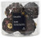 Christbaumschmuck Zapfen 7cm Glas 6 Stück - matt & glänzend - Glaszapfen Christbaumkugeln Weihnachtsbaumkugeln Weihnachten - Weihnachtsbaumschmuck - Schwarze Trüffel