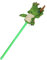 Stokpaard Dino met Geluid Rood