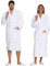 ZOLLNER Bademantel lang - hautfreundlich und super saugstark - für Damen und Herren - Baumwolle - Größe XXXL - weiß - waschbar bis 95°C - Hotelqualität - Oeko Tex® zertifiziert