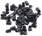 50pcs LED Dioden Halter, Nylon Lampen Einfaßungs Led Halter, Klipp Lünette Befestigung Diode Halterung, LED Fassung LED Sockel 5mm 5mm (5mm)