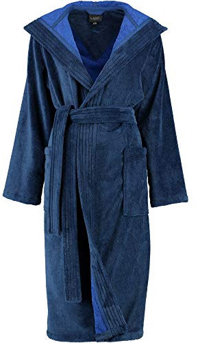 LAGO Bademantel Damen Kapuze 802 Graphit - 73 L