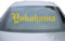Indigos UG Auto Aufkleber Yokohama gold - 600x135 mm - konturgeschnittener Autoaufkleber ohne Hintergrund - selbstklebender Sticker für Auto, Fenster, Bus oder LKW - UV-beständig & wetterfest - Tuning