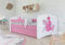 Bjird Kinderbett Jugendbett 70x140 80x160 80x180 Rosa mit Rausfallschutz Schublade und Lattenrost Kinderbetten für Mädchen - Prinzessin auf dem Pony 180 cm