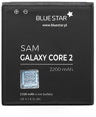 Bluestar Akku Ersatz kompatibel mit Samsung G355 Galaxy Core 2 2200mAh Austausch Batterie EB-535157LU
