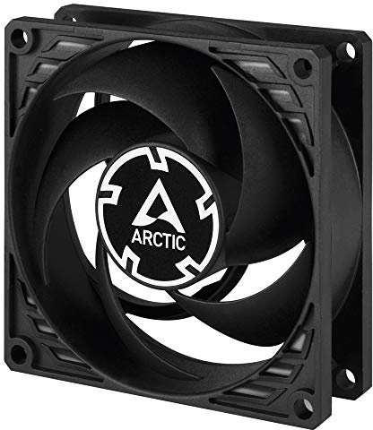 ARCTIC P8-80 mm PC Case Fan, Pressure-optimised, 3000 RPM, Noise Level: 0.3 Sone, Airflow: 23.4 CFM, Fluid Dynamic Bearing