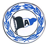Flaggenfritze Pin Arminia Bielefeld Wappen - 1.5 x 1.5 cm + gratis Aufkleber