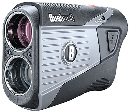 BUSHNELL Golf V5 Patriot Pack Golf Laser Rangefinder, Pinseeker, Visual JOLT, Bite Magnetic Mount, Next Level Clarity and Brightness, Non-Slope Model
