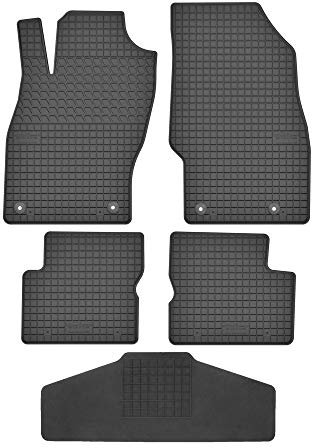 Fußmatten Vorne und Hinten 4er Set für Opel Corsa E 2014-2019 Gummi Gummimatten