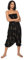 likemary Harem Jumpsuit Damen elegant & locker, Haremshose + Oberteil, Sommerouftit: rückenfrei Kurzarm, Casual sexy | Sommeroberteil Aladinhose | Pluderhose Overall - Schwarz Gold XL-XXL