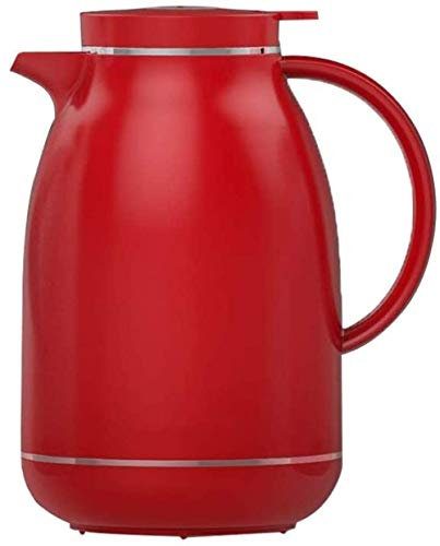 Double Walled Vacuum Insulated Coffee Jug Household Insulation Pot Glass Liner Kettle Screw Top Vacuum Jug for Juice Milk Tea 2 Colors