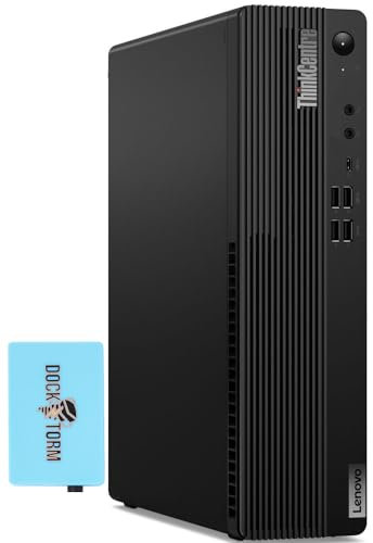 Lenovo ThinkCentre M75s SFF Ordinateur de bureau professionnel (AMD Ryzen 5 Pro 5650G, 16 Go DDR4, SSD PCIe 512 Go, DVD-R/W, WiFi 6, Bluetooth 5.1, RJ-45, Win11P) avec clé USB, souris USB et