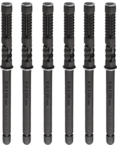 Gedotec Tablarträger Stahl braun verzinkt - CLEAR | 6 Stück Regalträger Metall - Schwerlastträger | Regalhalterung Wand-Montage | Regal-Bodenträger unsichtbar | Wandregalträger verzinkt (10x100 mm)