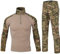 Czen Herren Tactical Shirt Militär Hemden Langarm Shirts Hosenanzüge Airsoft BDU Shirt Paintball Camouflage Outfit (Cp, M)