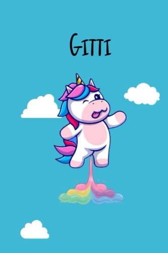 Gitti: Schönes Geschenk Notizbuch personalisiert mit Namen Gitti ,Gefüttert Notizbuch mit personalisiert Vorname
