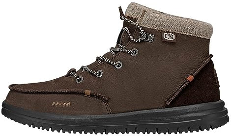 Hey Dude Bradley Boot Leather, Stivali Uomo, Marrone, 38 EU