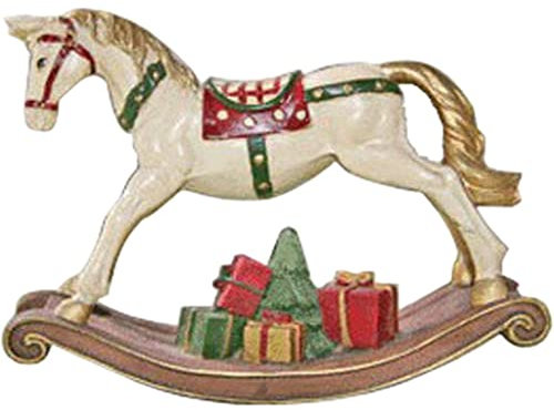 HUFFA Schaukelpferd Puppe Figur Statue Ornament for Büroregal Dekor