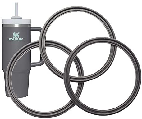 Replacement Lid Seals Compatible With Stanley Quencher H2.0 40 Ounce FlowState Drinking Tumbler (Black)