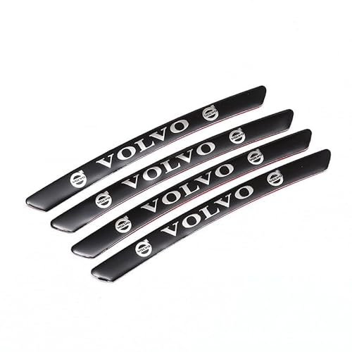 LICOME 4 Stück Auto Aufkleber für Volvo, Badge Emblem Aufkleber, Logo Abziehbilder Emblem Abzeichen Autoaufkleber Schriftzug Karosserie Emblem Zeichen Zubehör,A Black