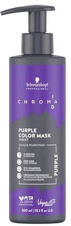 Schwarzkopf Professional CHROMA ID Bonding Color Mask Semi Permanentes Farbsystem Farbmaske Pflegende Tönung Haarmaske Haarkur Intensive Pflege Vegane Formel Purple 300 ml