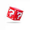 HotSpot Trading Spielkarten-Hülle, Game Card Case Aufbewahrungsbox für Nintendo Switch Spiele Mario-Style (Rot)