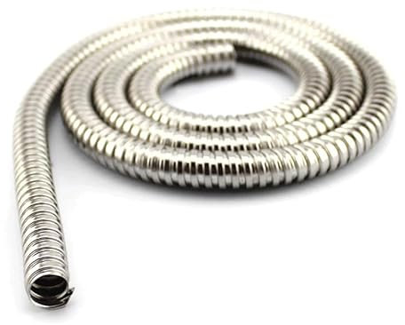 AYTOSH Tube Métallique en Acier Inoxydable 304 - 1 Mètre De Longueur, Tuyau Fileté Câble Flexible Manchon De Protection - Pour Bricolage (Diamètre Intérieur 4mm x 1 Mètre)