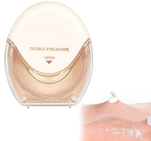 Glue-Free Invisible Double Eyelid Sticker, Invisible Eye-Lifting By Sticked, Natural Fiber Eyelid Lifter Strips, Waterproof And Sweat Resistant (M Crescent)