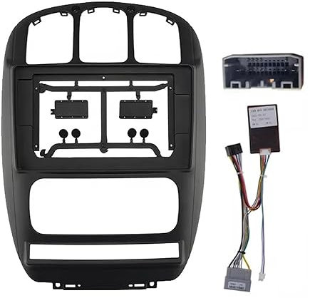 daili store 9 Zoll / 10,1 Zoll Auto-Blenden-Radio-Panel, kompatibel mit Chrysler, kompatibel mit VOYAGER 2000–2007, Dash-Kit, Einbau der Adapterplattenverkleidung for die Blende der Facia-Konsole ( Co