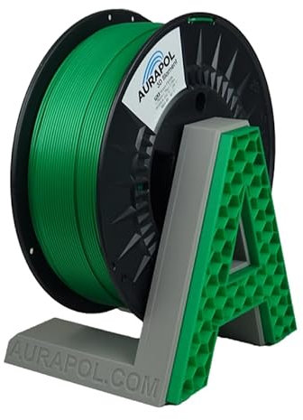 AURAPOL PLA 3D Filament 1.75, PLA 1kg, Filament-3d-druckmaterialien, Perlgrün, 3D Drucker Filament, Präzision 1,75 mm +/- 0,02 mm, ERSCHWINGLICHE QUALITÄT