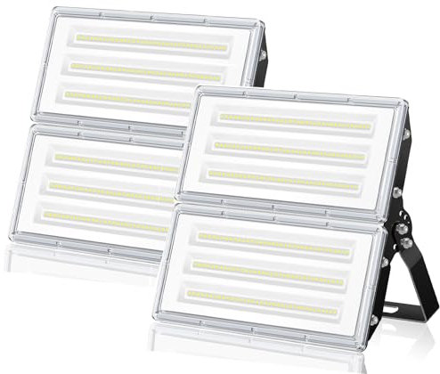 ANNIFUNLY Faretto LED da Esterno 200W 20000LM Potente IP67 Impermeabile Faro LED Esterno, Fari LED Esterno 6500K Bianco Freddo con Driver LED Integrato, Proiettori per Arena, Stadio, Giardino