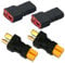 LinsyRC 2 Paar XT30 auf Deans T-Stecker Stecker RC Stecker Buchse Adapter für RC Auto Flugzeug Lipo Batterie ESC