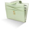 conisy Petit portefeuille pour femme - En cuir végétalien fin - Avec fermeture éclair - Compartiment à monnaie - Avec protection RFID, vert clair, 10,3 x 9,5 x 1,8 cm, Décontracté