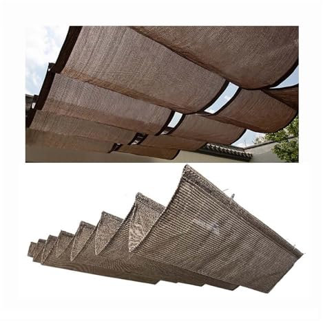 Tettoia Sostitutiva Pergola Tenda Parasole Retrattile Impermeabile, Copertura A Vela Scorrevole A Onda Copertura For Pergola Con Kit Di Montaggio, Tettoia Di Protezione Solare(50cmx300cm)