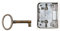 Holzando Möbelschloss 02.0022 mit Schlüssel 3012 - Dornmaß 25mm - Halmlänge 32mm