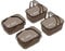 Cetomo Cesta de ducha, organizador de ducha de plástico con asa plegable, caja de almacenamiento portátil con agujeros de drenaje para baño, cocina, dormitorio, gel de ducha, champú, cosméticos,