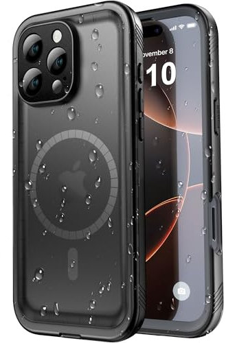 SPORTLINK Magnetic for iPhone 16 Pro Max Waterproof Case - Shockproof Military Protection [Compatible with Magsafe][Built in Full Screen/Camera Protector] 360 Full Body Protective[IP68 Underwater]