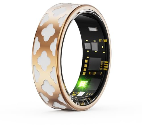 findtime Smart Ring Smartringe für Herren und Damen Smart Ring Android Fitness Ring Schlaftracker Herzfrequenz SpO2 Kalorie Distanz Messung Schrittzähler