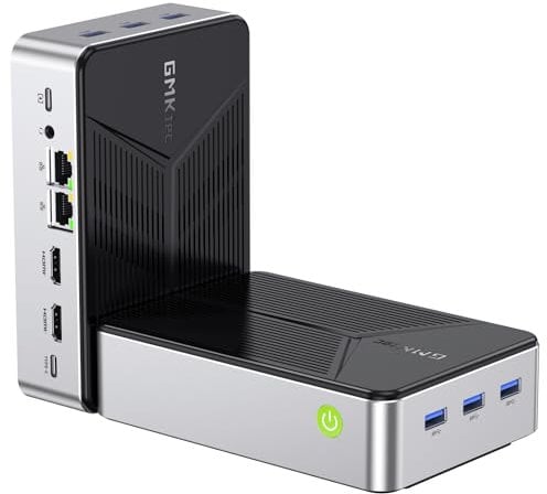 GMKtec Ubuntu Mini PC Linux NAS, G9 Intel N150 Linux+OS Mini Computer 12GB DDR5 64GB EMMC + 512GB M.2 SSD,4*M.2 NVMe Slot,Doppia NIC 2.5 GbE,USB-C/USB 3.2 10 Gbps,Archiviazione collegata rete