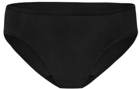 Modibodi Teen Girls Period Swim Bikini Bottom High Flow 50ml Black | Leak-Proof, no Tampons or Pads Needed