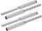 QUARKZMAN 4 Stück HSS-AL 4mm Schneiddurchmesser 6mm Schaft 4 Flöten Fräser Fräser Router Bits Aufwärtsspiralfräser Werkzeug für Holz PVC MDF Gravur