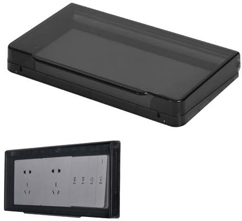 Tapa Enchufes, Tapa para Enchufes de Estanco Exterior Pared, Cubierta Toma Corriente, Protector de Enchufes de Pared, Plástico Tapa de Enchufe para Interruptor, para Baño Cocina Exterior Escuela