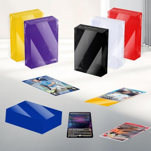 600 Pack Matte Card Sleeves for MTG, TCG & Sports Cards, 66mm x 91mm Standard Size Trading Card Protectors Durable, Non-Slip, Acid-Free Polypropylene Sleeves (6 Color)