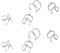 JEYORZY 8 Pièces Unisexe Anneau à Lèvres, Boucle D'oreille, Faux Piercing, Faux Piercing Levre, Faux Septum
