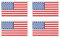 4 pezzi Patch bandiera americana distintivi tattici ricamati da cucire Iron on Sew on Emblema Patch Applications Giacche, accessori fai da te, zaino, pantaloni, biker, berretti, jeans, uniformi