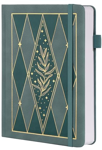 TIEFOSSI A5 Dotted Journal für Frauen Männer, Dot Grid Notebook, 160 GSM dickes Papier, 192 nummerierte Seiten, Dotted Journal Notizbuch für Planer Organisation, 14.7 x 20.8 cm
