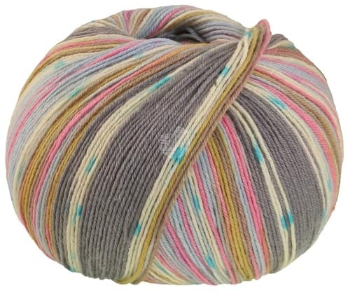 MEILENWEIT 100g Seta Giappone 3388 - Grau/Ecru/Türkis/Pistazie/Pastellblau/Taupe/Nelkenrosa